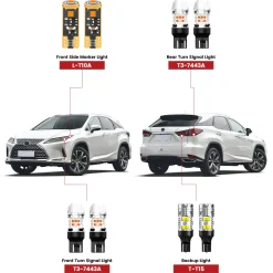 Fit for 2020-2022 Lexus RX LED Bulbs Upgrade | Tested and Verified