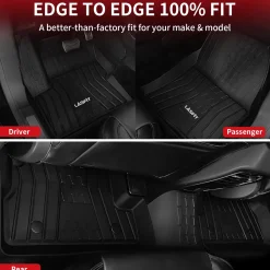 Fit for 2015-2019 Lincoln MKC Custom Floor Mats TPE Material 1st & 2nd Row Seat