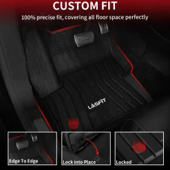 Fit for 2015-2019 Lincoln MKC Custom Floor Mats TPE Material 1st & 2nd Row Seat