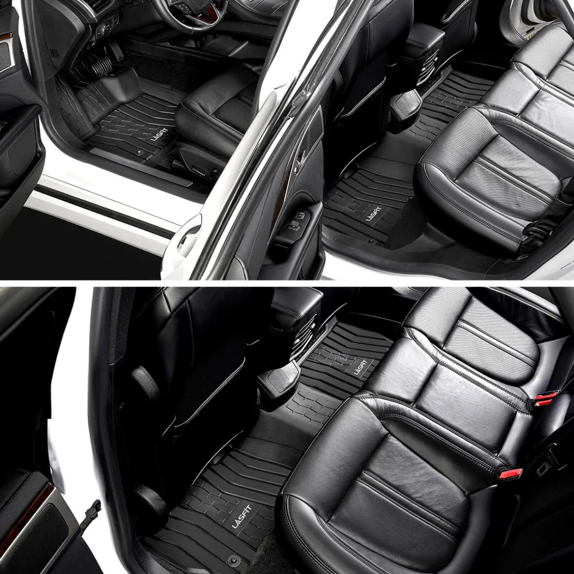Fit for 2017-2020 Lincoln MKZ Custom Floor Mats TPE Material 1st & 2nd Row Seat