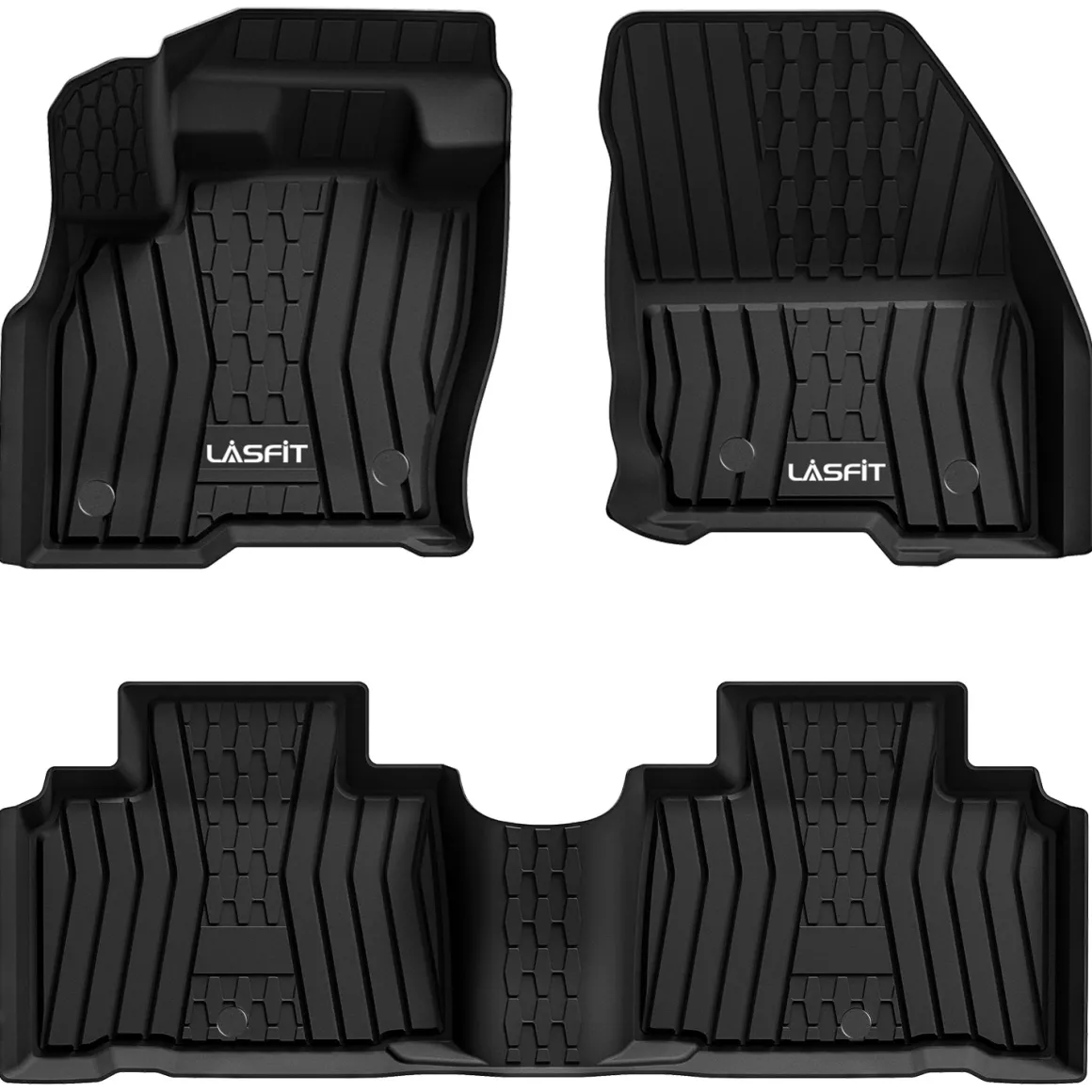 Fit for 2019-2022 Lincoln Nautilus Custom Floor Mats TPE Material 1st & 2nd Row Seat