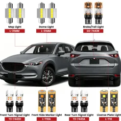 Fit for 2017-2021 Mazda CX-5 LED Exterior Interior Lights Upgrade