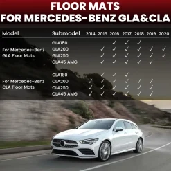 Fit for 2014-2019 Mercedes-Benz CLA-Class Floor Mats