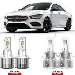 Fit for 2014-2019 Mercedes Benz CLA250 Custom H7 LED Bulbs Exterior Interior Lights Plug n Play