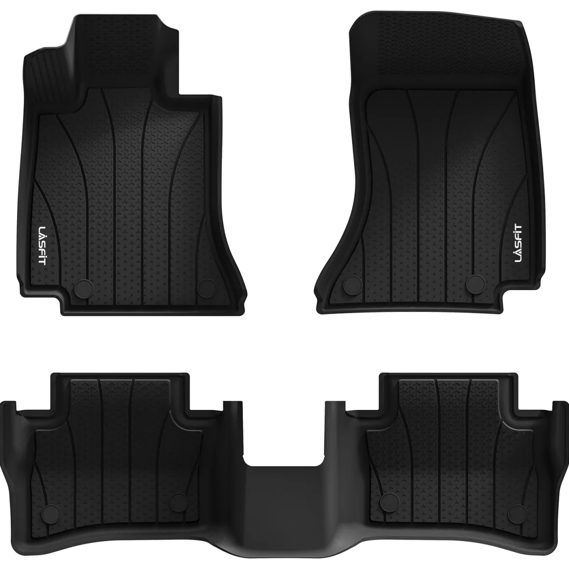 Fit for 2024-2026 Mercedes Benz E-class 1st and 2nd Row All-weather TPE Floor Mats, Fit Sedan W214