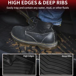 Fit for 2016-2022 Mercedes-Benz GLC TPE Material Floor Mats or Cargo Mat