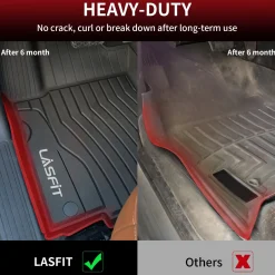 Fit for 2016-2019 Mercedes-Benz GLE Custom Floor Mats TPE Material 1st & 2nd Row Seat