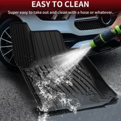 Fit for 2016-2019 Mercedes-Benz GLE Custom Floor Mats TPE Material 1st & 2nd Row Seat