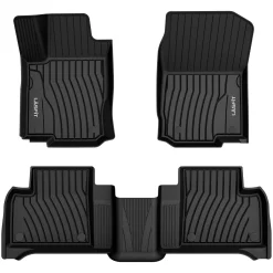 Fit for 2016-2019 Mercedes-Benz GLE Custom Floor Mats TPE Material 1st & 2nd Row Seat