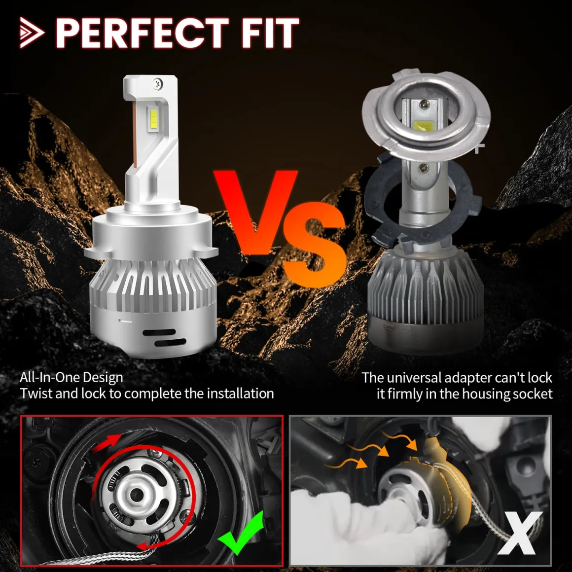 Fit for 2014-2019 Mitsubishi Outlander Custom H7 LED Bulbs Exterior Interior Lights Plug and Play