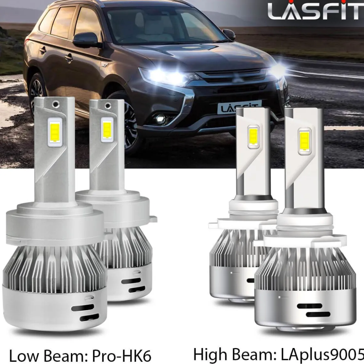 Fit for 2014-2019 Mitsubishi Outlander Custom H7 LED Bulbs Exterior Interior Lights Plug and Play