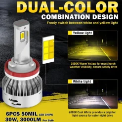 Fit for 2013-2015 Nissan Altima LED Bulbs H11 Exterior Interior Lights Plug n Play