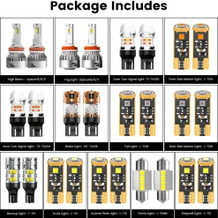 Fit for 2016-2018 Nissan Altima LED Bulbs Upgrade