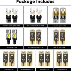 Fit for 2019-2022 Nissan Altima The Brightest LED Bulbs Upgrade | Tested and Verified