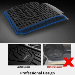 Fit for 2017-2018 Nissan Armada Custom Floor Mats TPE Material 1st & 2nd Row or Seatback & Cargo Mats