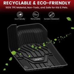 Fit for 2017-2018 Nissan Armada Custom Floor Mats TPE Material 1st & 2nd Row or Seatback & Cargo Mats