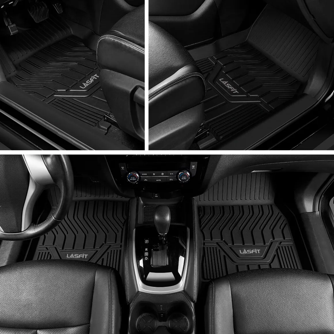 Fit for 2017-2018 Nissan Armada Custom Floor Mats TPE Material 1st & 2nd Row or Seatback & Cargo Mats
