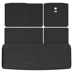 Fit for 2017-2018 Nissan Armada Custom Floor Mats TPE Material 1st & 2nd Row or Seatback & Cargo Mats
