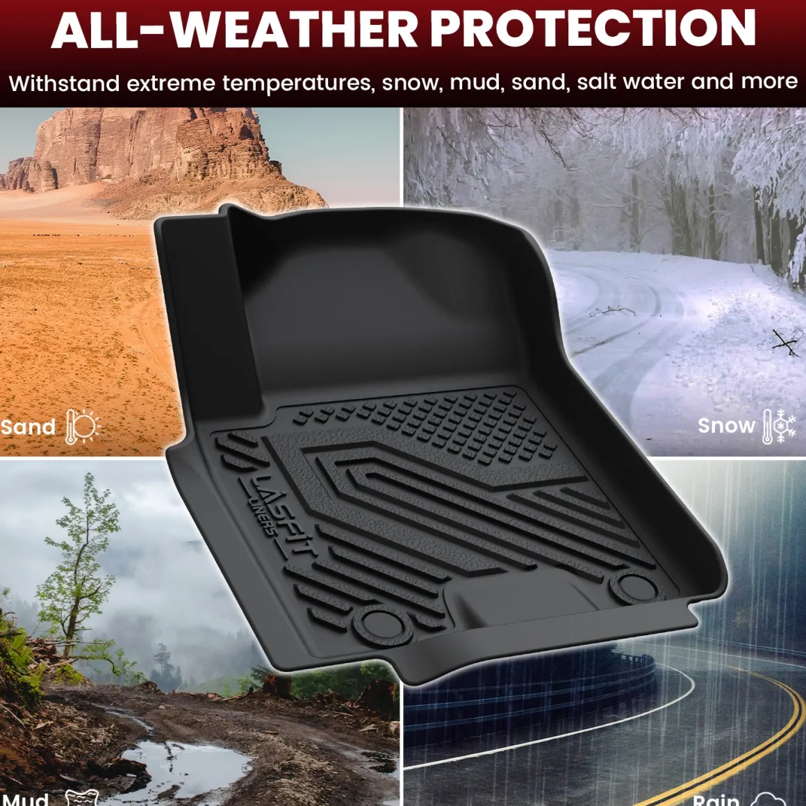 Fit for 2019-2024 Nissan Armada Floor Mats or Cargo & Seatback Mats, Fit 8seats(2nd Row Bench Seats)