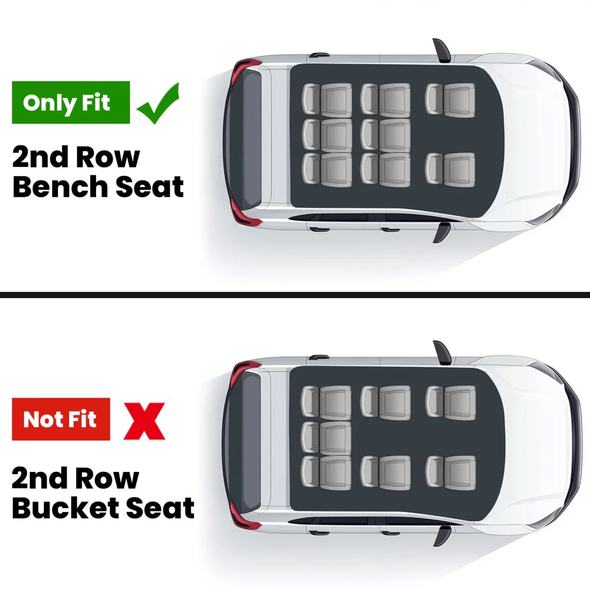 Fit for 2019-2024 Nissan Armada Floor Mats or Cargo & Seatback Mats, Fit 8seats(2nd Row Bench Seats)
