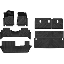 Fit for 2025-2026 Nissan Armada TPE Floor Mats or Cargo Mat & Seatback Mats, Not Compatible with Models Equipped with Cargo Shelf