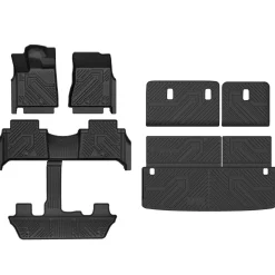 Fit for 2025-2026 Nissan Armada TPE Floor Mats or Cargo Mat & Seatback Mats, Not Compatible with Models Equipped with Cargo Shelf