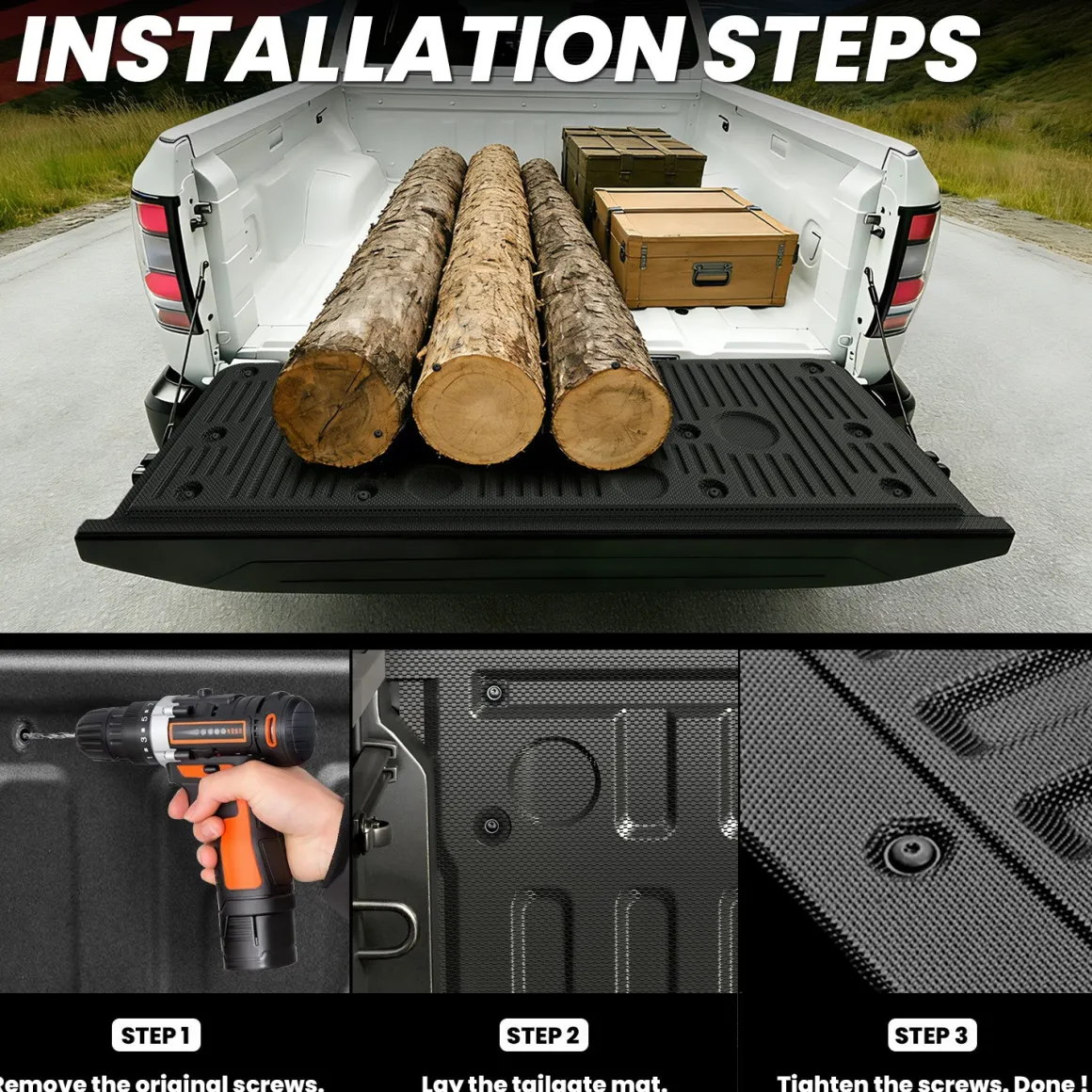 Fit for 2022-2026 Nissan Frontier Heavy Duty Truck Bed Mat or Tailgate Mat