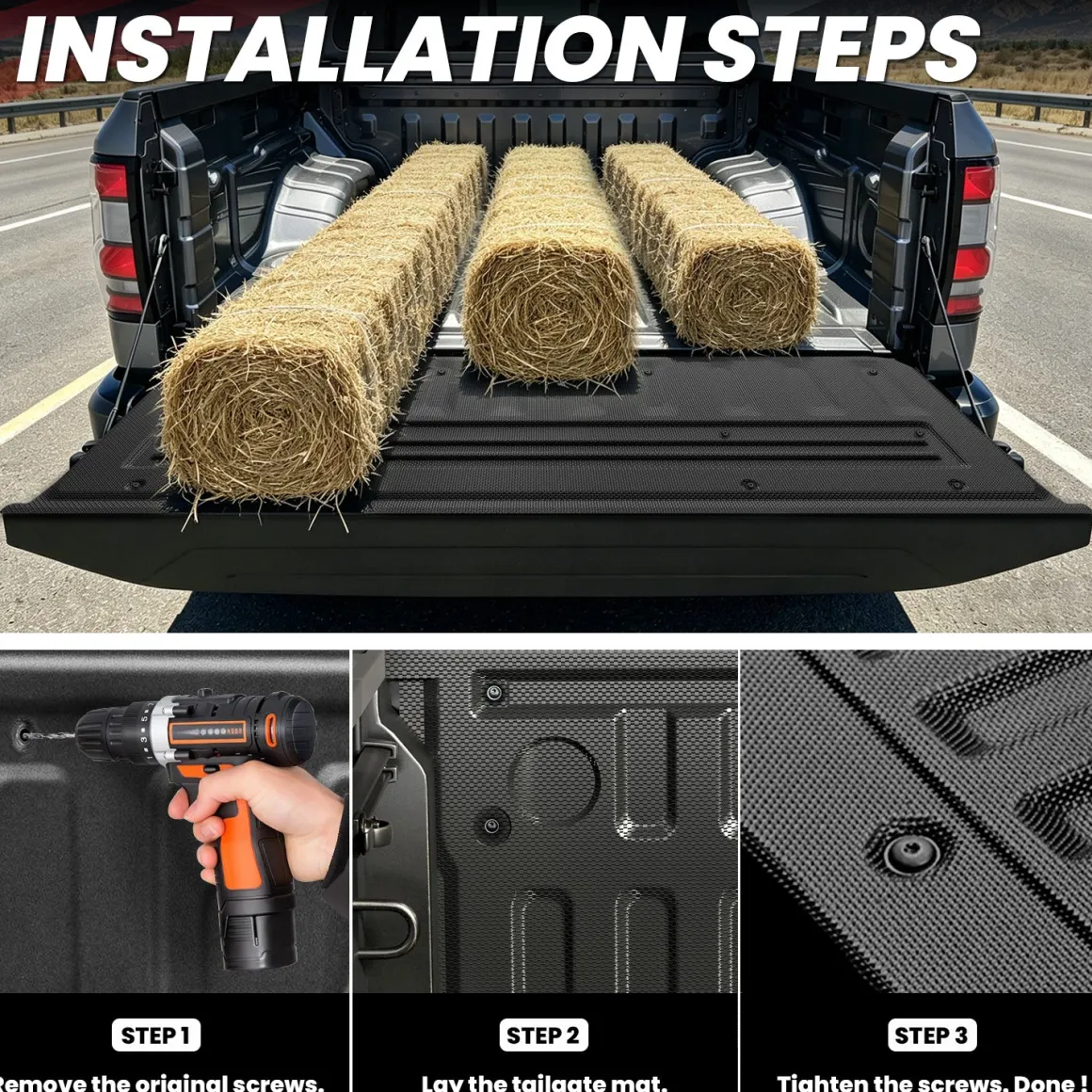 Fit for 2022-2026 Nissan Frontier Heavy Duty Truck Bed Mat or Tailgate Mat