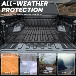 Fit for 2022-2026 Nissan Frontier Heavy Duty Truck Bed Mat or Tailgate Mat