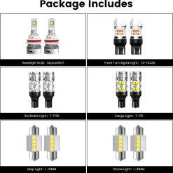 Fit for 2022-2025 Nissan Frontier LED Bulbs Upgrade | Tested and Verified
