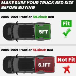 Fit for 2005-2021 Nissan Frontier Truck Bed Mat
