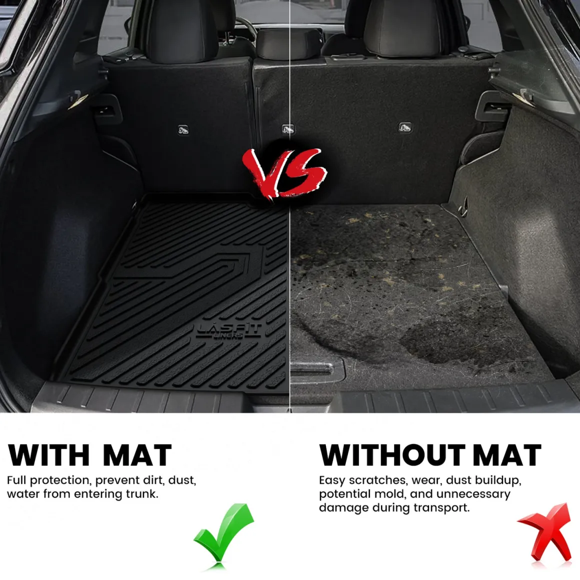 Fit for 2025-2026 Nissan Kicks Floor Mats or Seatback Mat & Cargo Mat, Not Fit 2025 Kicks Play