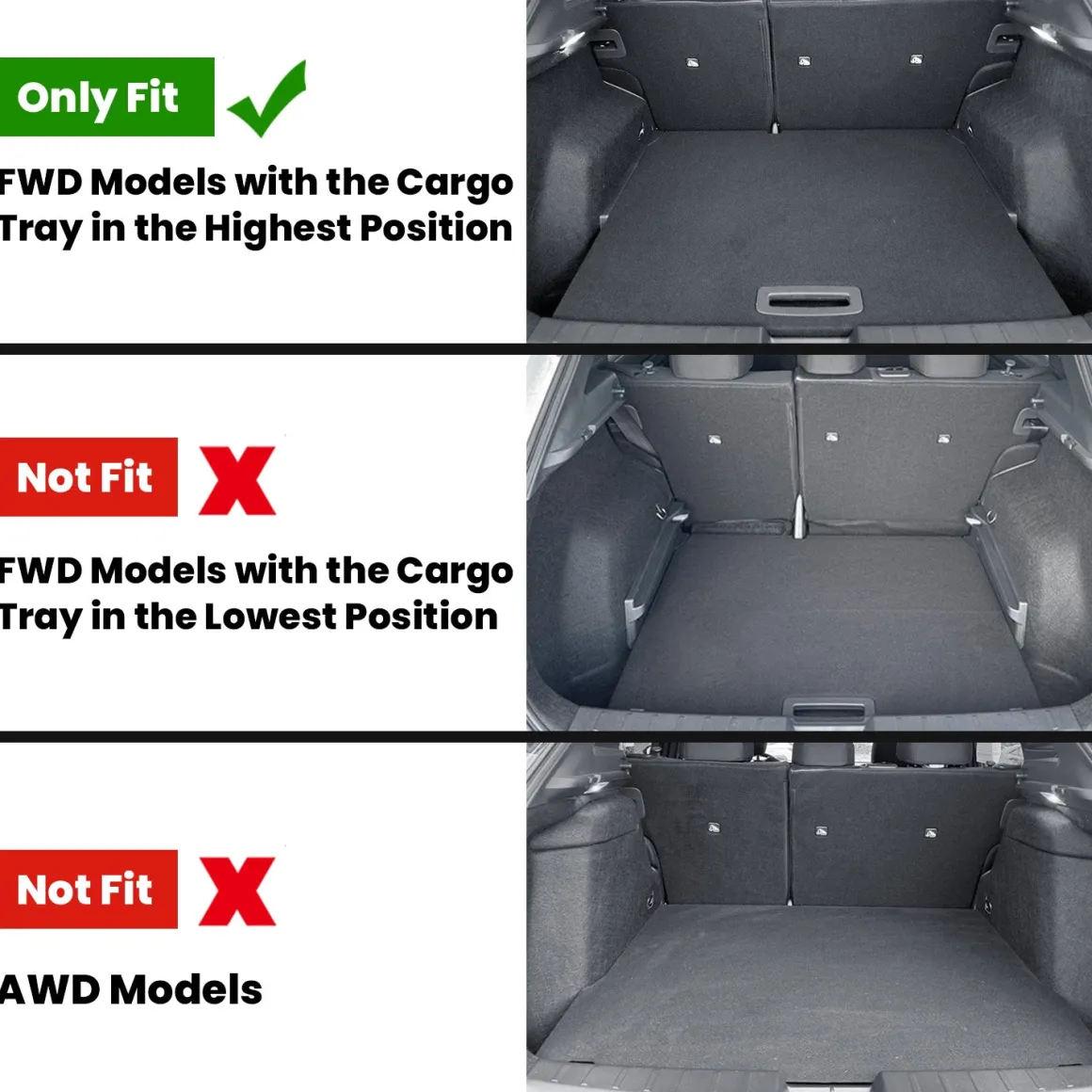 Fit for 2025-2026 Nissan Kicks Floor Mats or Seatback Mat & Cargo Mat, Not Fit 2025 Kicks Play