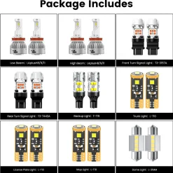 Fit for 2018-2024 Nissan Kicks LED Bulbs Upgrade
