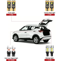 Fit for 2018-2024 Nissan Kicks LED Bulbs Upgrade