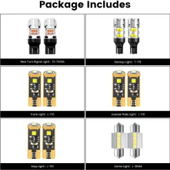 Fit for 2018-2024 Nissan Kicks LED Bulbs Upgrade