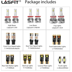 Fit for 2015-2018 Nissan Murano LED bulbs H11 Exterior Lights Turn Signal Backup Lights