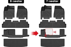 Fit for 2022-2026 Nissan Pathfinder Floor Mats & Seatback & Cargo Mats