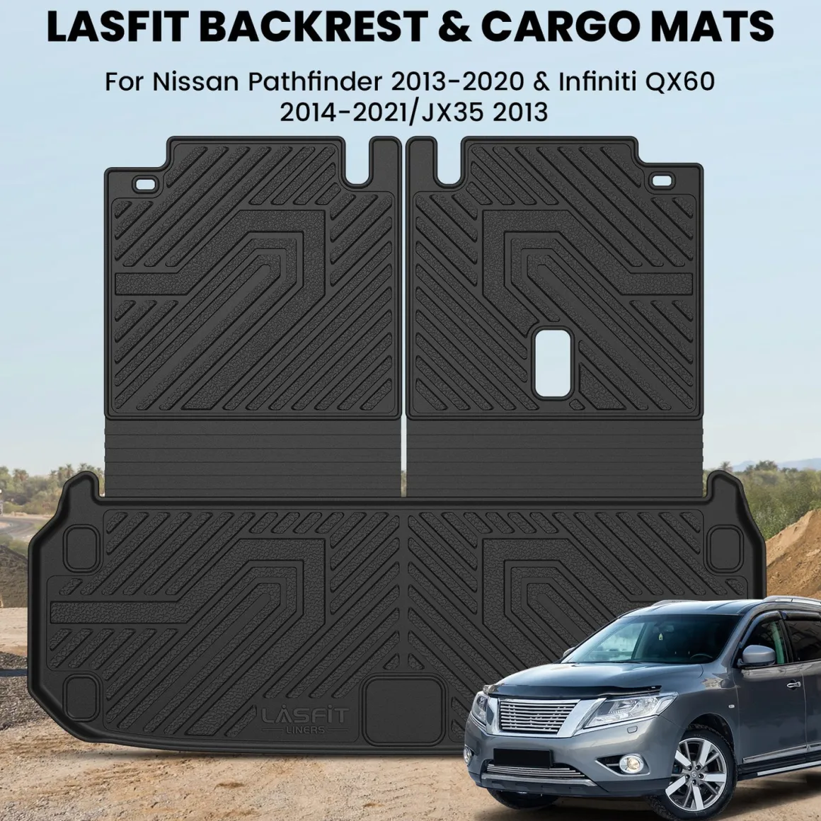 Fit for 2013-2020 Nissan Pathfinder Floor Mats or Cargo Mat & Seatback Mat