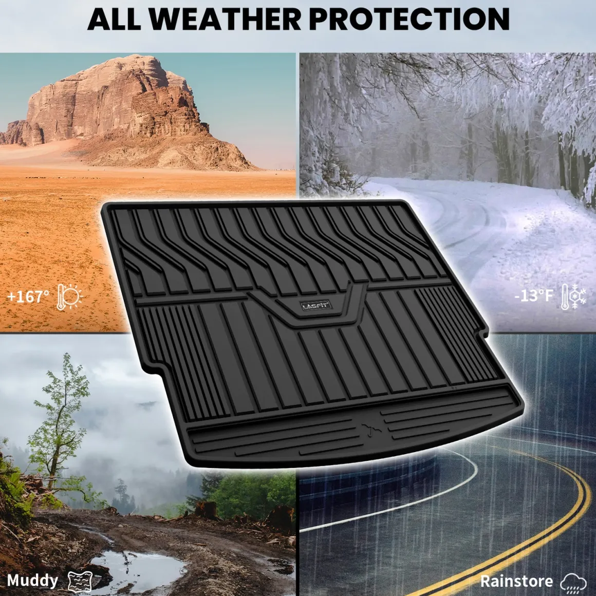 Fit for 2021-2026 Nissan Rogue TPE Material Floor Mats or Cargo Mat, Not for Sport or 2026 Rogue PHEV