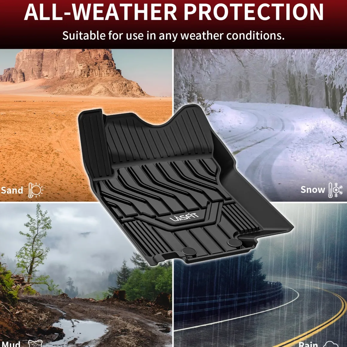 Fit for 2021-2026 Nissan Rogue TPE Material Floor Mats or Cargo Mat, Not for Sport or 2026 Rogue PHEV