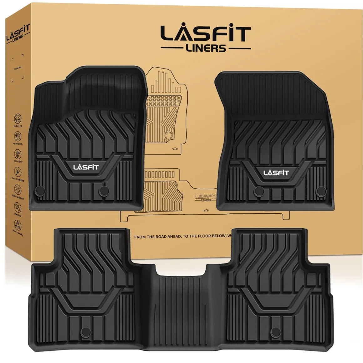Fit for 2021-2026 Nissan Rogue TPE Material Floor Mats or Cargo Mat, Not for Sport or 2026 Rogue PHEV