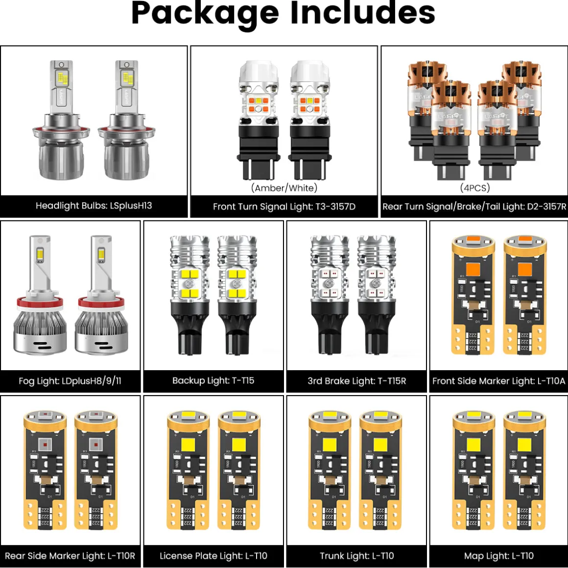 Fit for 2010-2012 Nissan Sentra The Brightest LED Bulbs Upgrade