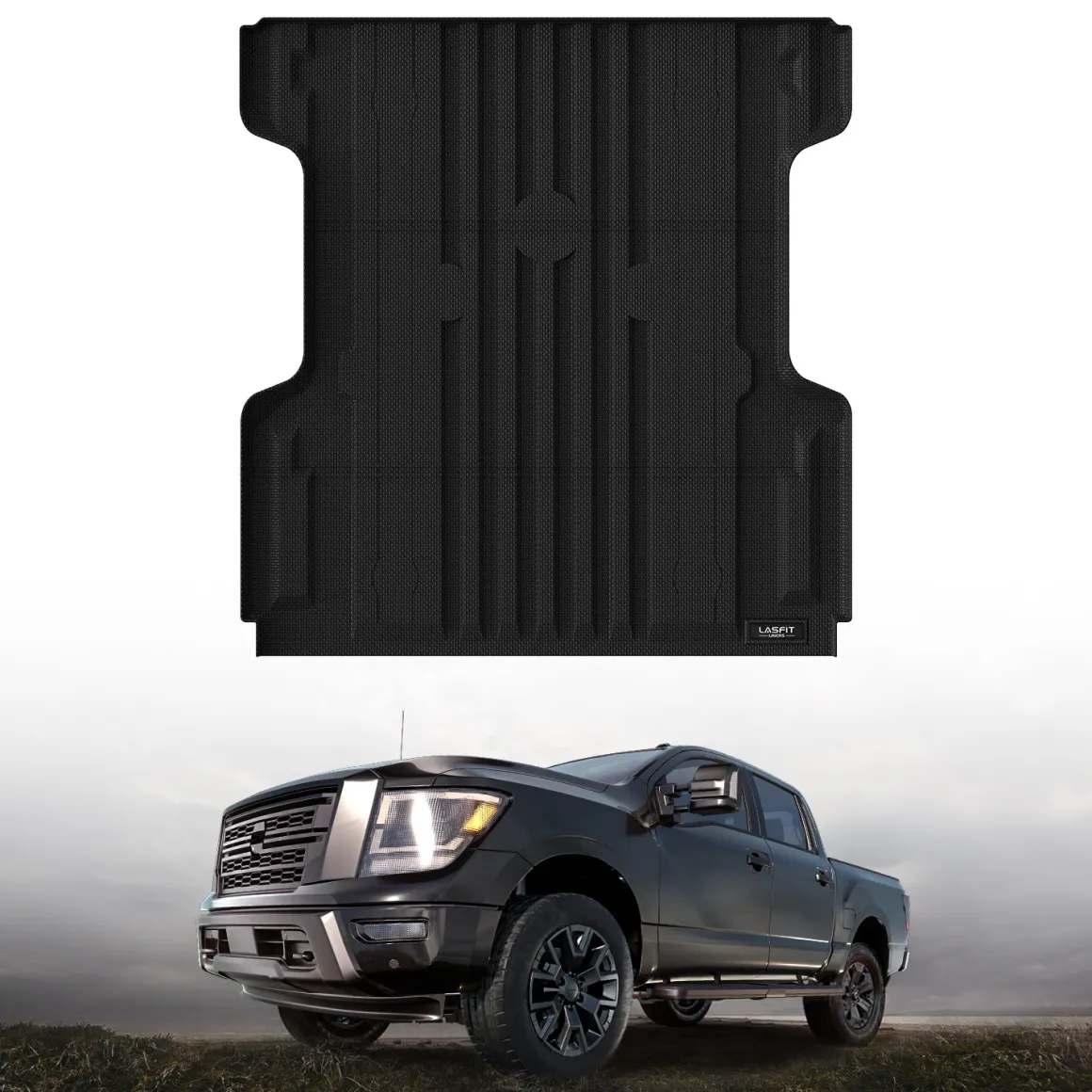 Fit for 2017-2024 Nissan Titan 67.0 inches Heavy Duty Truck Bed Mats, Not Fit Drop-in liners, Not Fit Equipped Truck bed storage