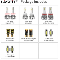 Fit for 2016-2019 Nissan Titan LED Bulbs H11 9005 Exterior Bulbs Upgrade