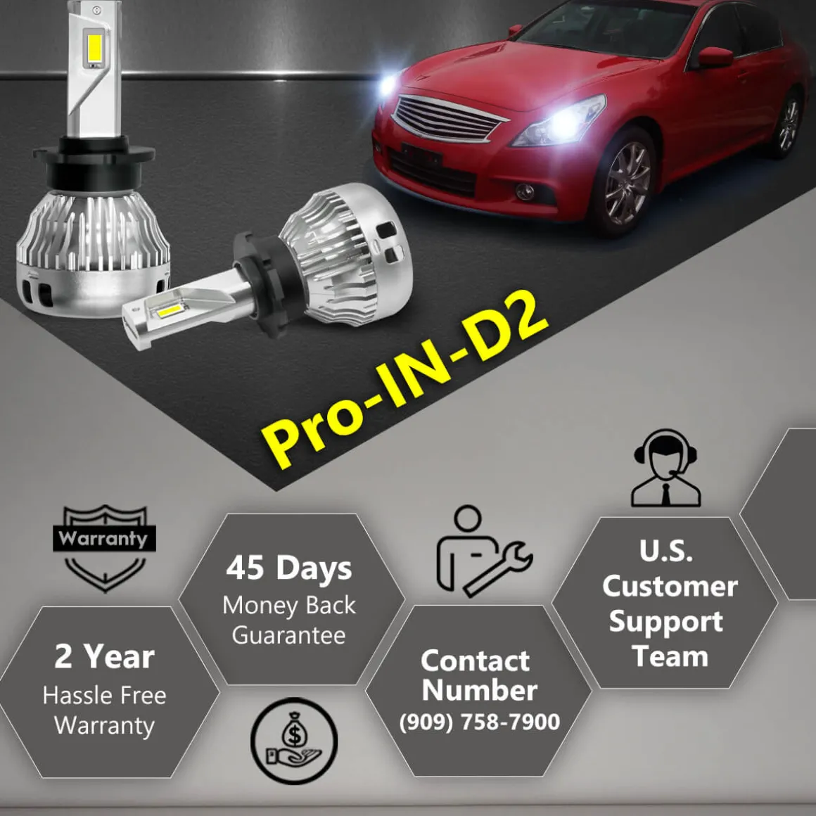 Fit for 2009-2014 Nissan 370Z D2S HID to LEDs Exterior Interior Lights