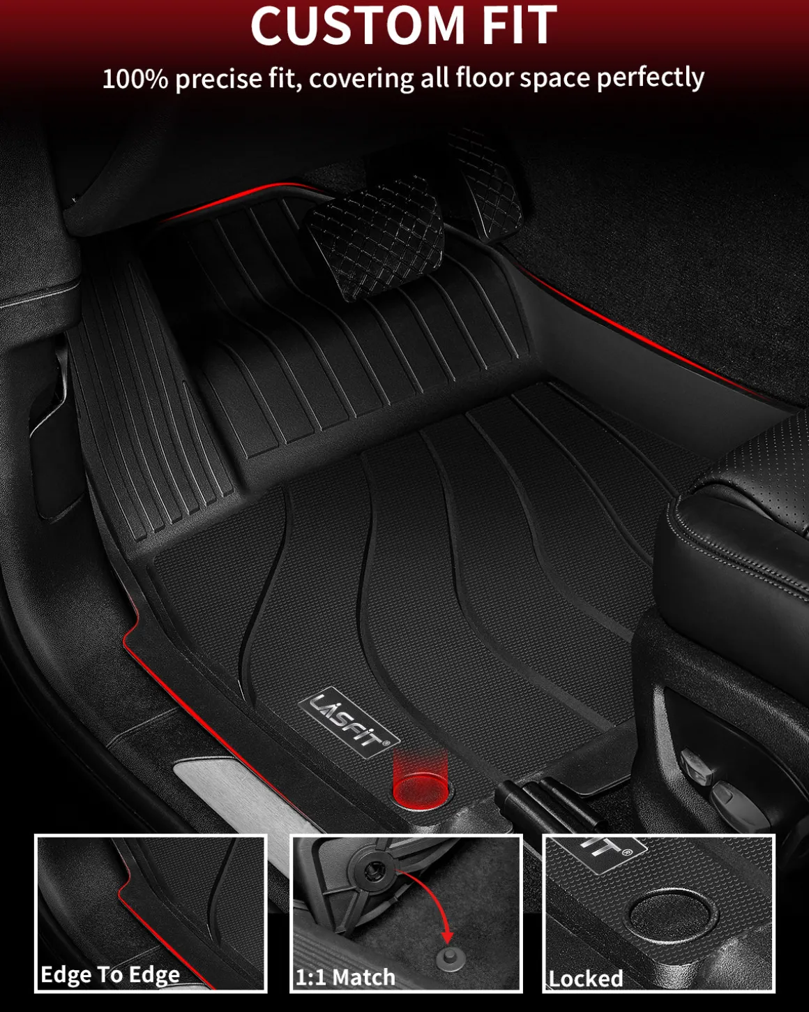 Fit for 2019-2026 Porsche Cayenne Floor Mats, E-Hybrid & Coupe Included
