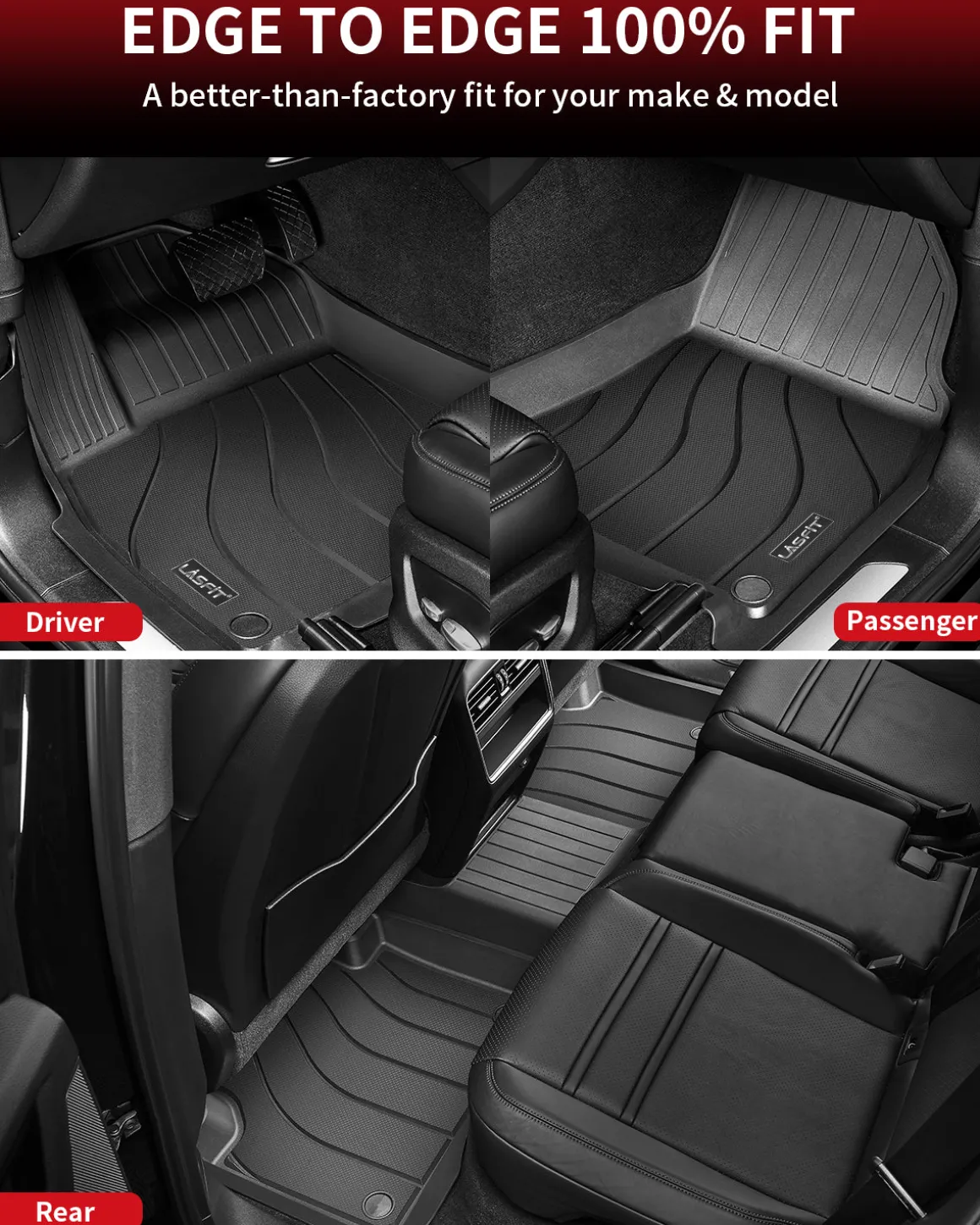 Fit for 2019-2026 Porsche Cayenne Floor Mats, E-Hybrid & Coupe Included