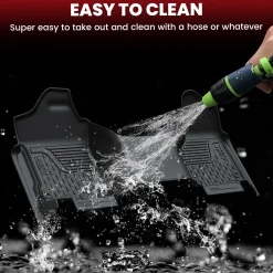 Fit for 2013-2018 Ram 1500 All-Weather 1st & 2nd row Floor Mats, Fit Carpet Floor Only