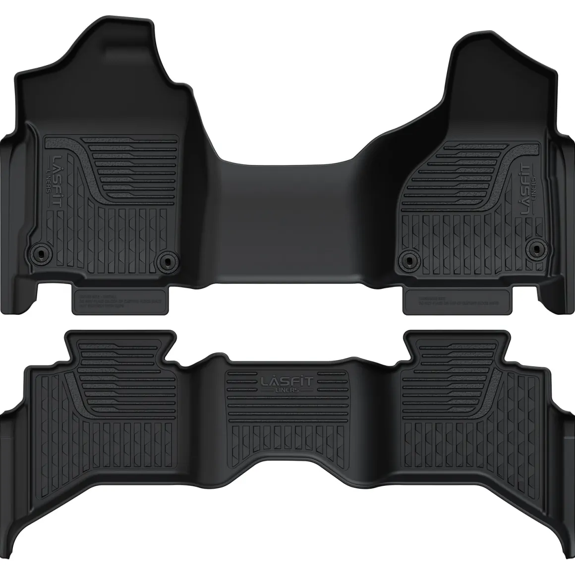 Fit for 2013-2018 Ram 1500 All-Weather 1st & 2nd row Floor Mats, Fit Carpet Floor Only